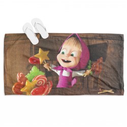 Prosop de plajă Masha și ursul - Masha and The Bear