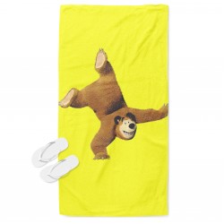 Prosop de plaja Mașa și ursul - Masha and Bear