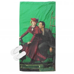Prosop de plajă cu print Merrie Popins