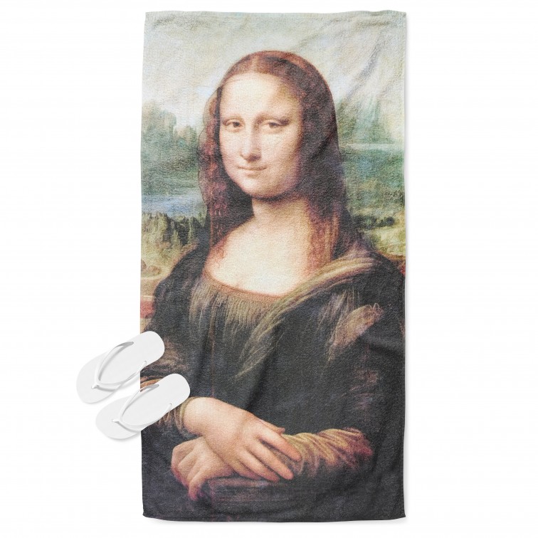 Artă Prosop de plajă Mona Lisa