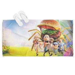 Prosop de plajă pentru copii Stă să plouă cu chiftele - Cloudy With a Chance of Meatballs