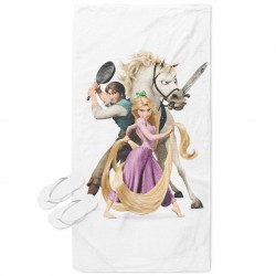 Prosop de plajă pentru copii Rapunzel