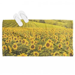 Prosop de plajă Câmp de floarea-soarelui - Sunflower Field