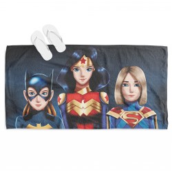 Prosop de plajă pentru copii Super Hero Girls