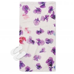 Prosop de plajă cu aer de prospețime Violete