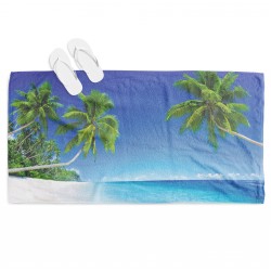 Prosop de plajă 3D Plajă Tropicală -Tropical Beach