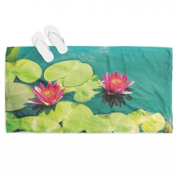 Prosop de plajă Nufărul de apă - Water Lily
