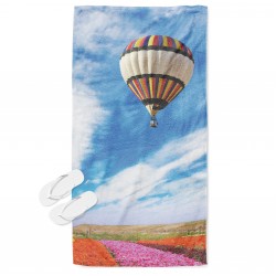 Prosop de plajă Balon de aer în cer - Balloon into the Sky