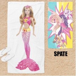 Prosop de plajă cu două fețe - Barbie
