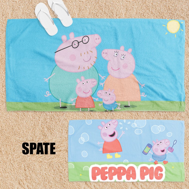 Double Face prosop de plajă Purcelușa Peppa - Peppa Pig