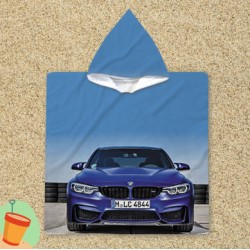 Poncho cu gluga BMW Blue