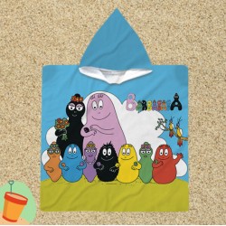 Poncho cu gluga pentru copii Barbapapa