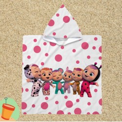 Poncho cu gluga pentru copii Cry Babies