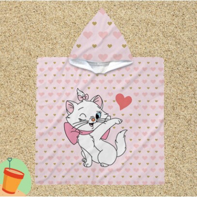 Poncho cu gluga pentru copii Marie Cat Lady