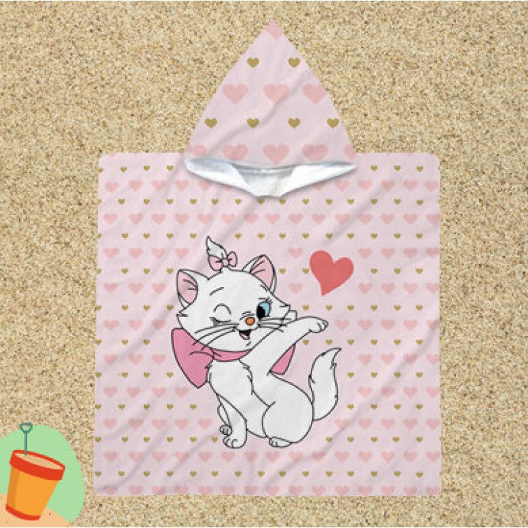 Poncho cu gluga pentru copii Marie Cat Lady