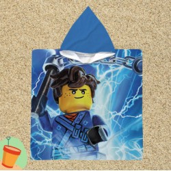 Poncho cu gluga pentru copii Ninjago