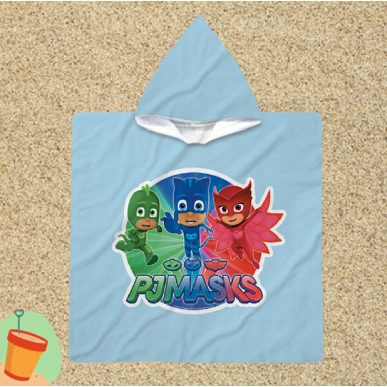Poncho pentru copii Eroii în pijama - PJ Masks Poncho pentru copii Eroii în pijama - PJ Masks