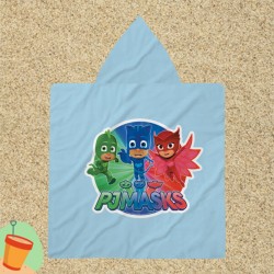 Poncho pentru copii Eroii în pijama - PJ Masks Poncho pentru copii Eroii în pijama - PJ Masks