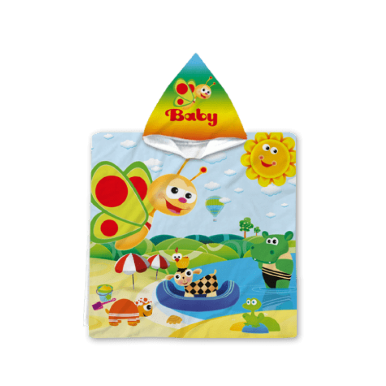 Poncho cu gluga pentru copii - Bebe