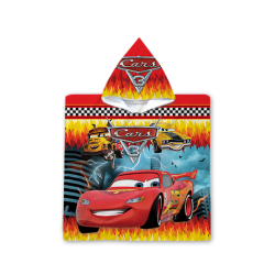 Poncho cu gluga pentru copii - Cars