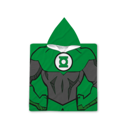 Poncho cu gluga pentru copii Lanterna Verde - Green latern
