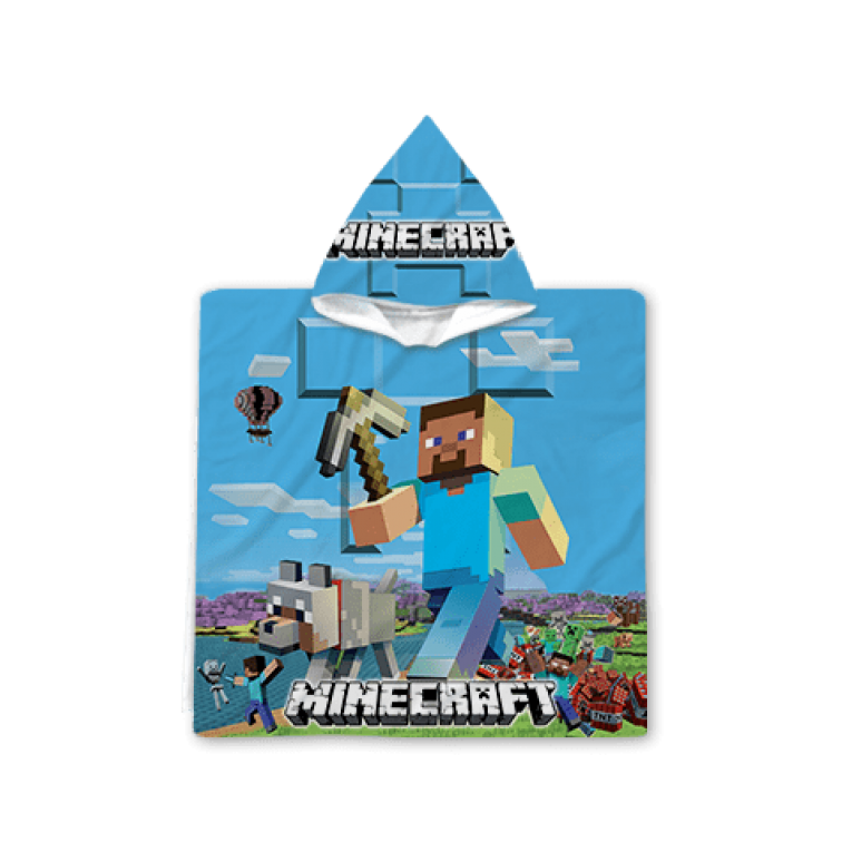 Poncho cu gluga pentru copii - Minecraft 2