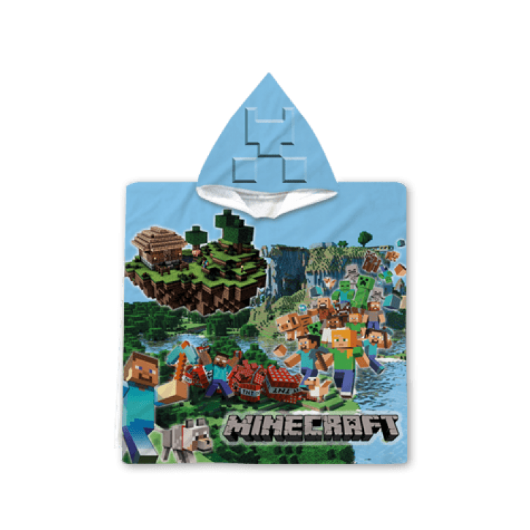 Poncho pentru copii Minecraft