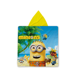 Poncho pentru copii Minions Beach