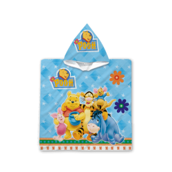 Poncho cu gluga pentru copii Winnie de Pluș - Winnie the Pooh blue