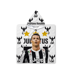 Poncho cu gluga pentru copii - Ronaldo juventus