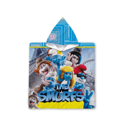 Poncho cu gluga pentru copii Ștrumfii - Smurfs