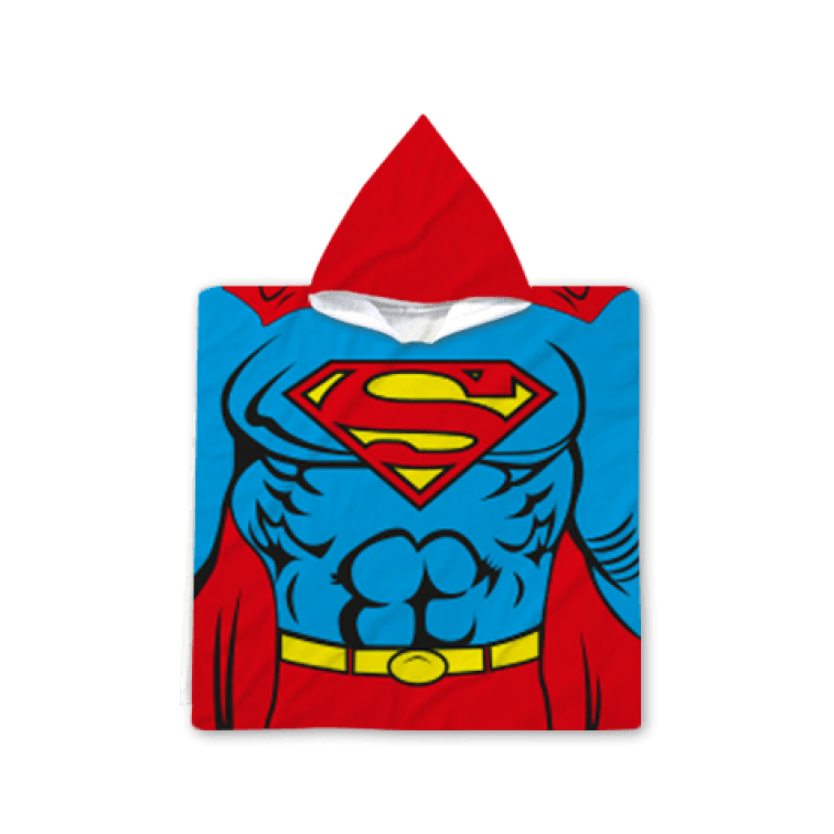 Poncho cu gluga pentru copii - Superman