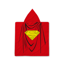 Poncho cu gluga pentru copii - Superman