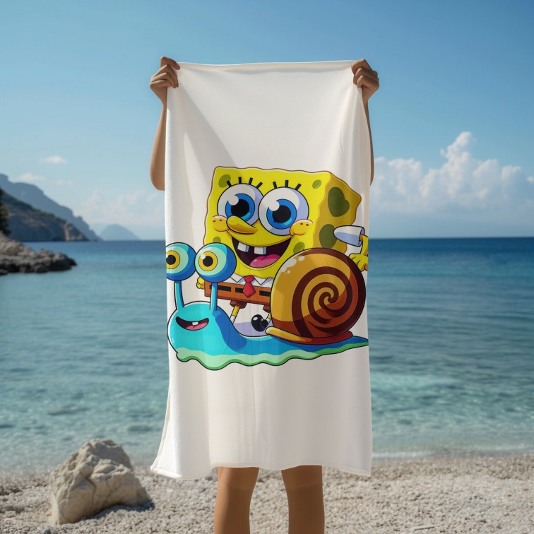 Prosop de plajă baby Sponge Bob