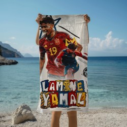Prosop de plajă Lamine Yamal football player