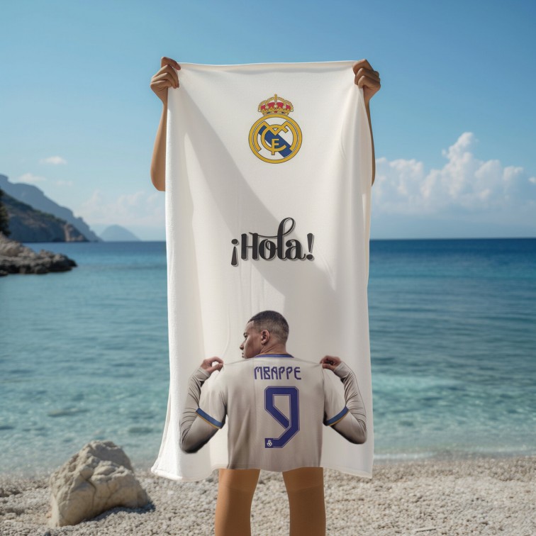 Prosop de plajă Mbappe Real Madrid