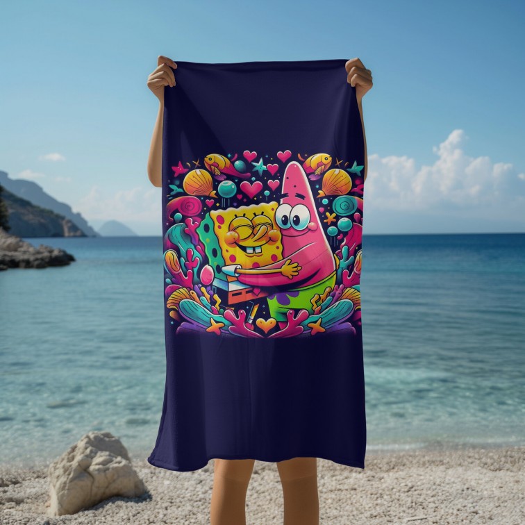 Prosop de plajă  SpongeBob Patrick
