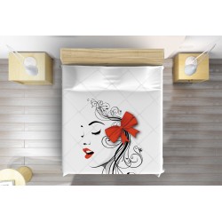 3D Husă de pat de Artă Fată - Art Girl