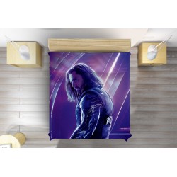 Cuvertură matlasată cu supererou Soldadul de iarnă - Avengers infinity war winter soldier
