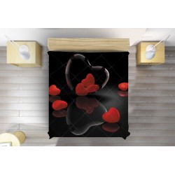 Husă de pat romantică Poveste de iubire - Love Story
