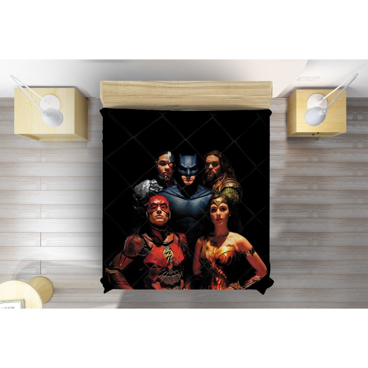 3D Cuvertură matlasată Liga Dreptății - Justice League