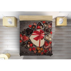 Cuvertură matlasată romantică Dragoste dulce - Sweet Love