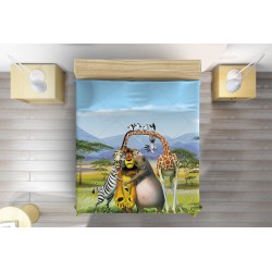 Cuvertură pentru camera de copii Madagascar