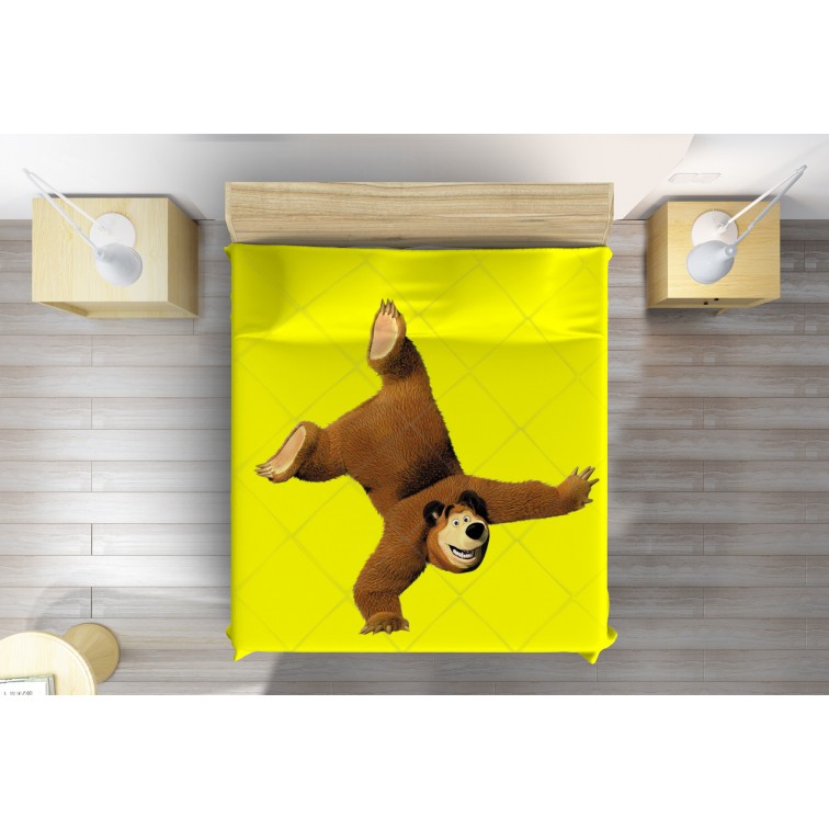Cuvertura de pat pentru copii Masha și ursul - The Bear Cuvertura de pat pentru copii Masha și ursul - The Bear