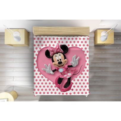 Cuvertură matlasată de pat pentru copii Minnie Mouse