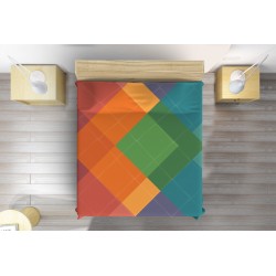 Cuvertură matlasată minunată Multicolor