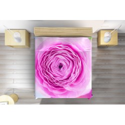 Cuvertură matlasată delicată Trandafir Roz - Pink Rose