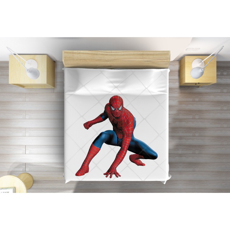Cuvertură de pat pentru copii Spiderman White