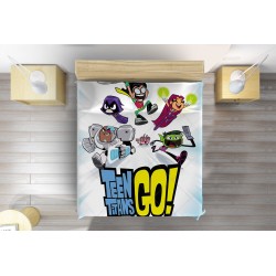 3D Cuvertură de pat pentru copii Teen Titan Go