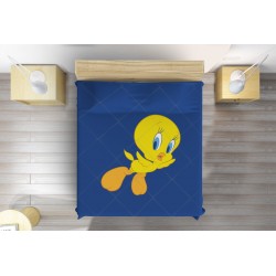 3D Cuvertură de pat pentru copii Tweety